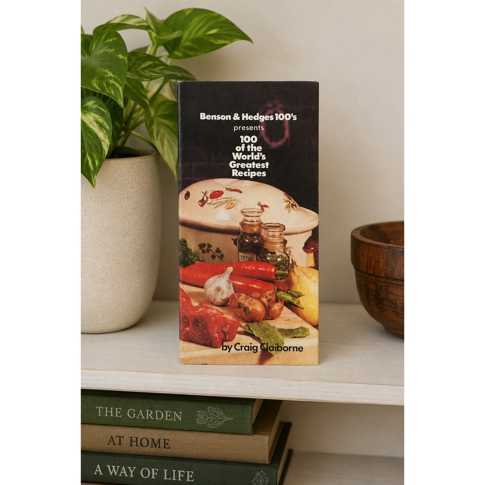 Benson & Hedges 100 World's Greatest Recipes Craig Claiborne Ring Bound Cookbook